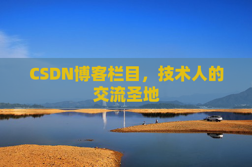 CSDN博客栏目，技术人的交流圣地